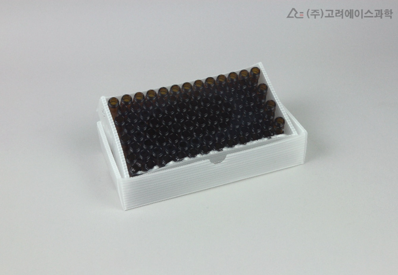 갈색 유리 샘플 바이알 캡 미포함