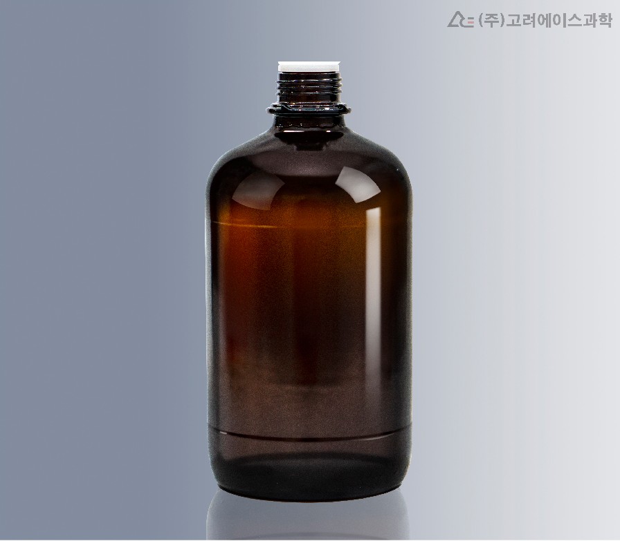 Amber Plastic-Coated Dispenser Bottle